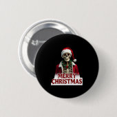 Kerstman Skelet Outfit Schedel Grappig Kerstfeest Ronde Button 5,7 Cm (Voorkant /achterkant)