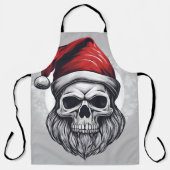 Kerstman skelet schort (Voorkant)