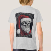 Kerstman skelet Tri-Blend shirt (Achterkant)