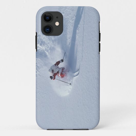 Kerstman skiën bij Snowbird Ski Resort, Wasatch Case-Mate iPhone Case (Achterkant)