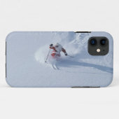 Kerstman skiën bij Snowbird Ski Resort, Wasatch Case-Mate iPhone Case (Achterkant (horizontaal))