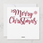 Kerstman Skiën Wenskaart Feestdagenkaart (Achterkant)