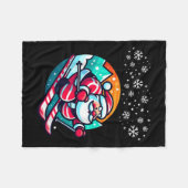 Kerstman Skihelling Skihut Grappig Fleece Deken (Voorkant (Horizontaal))