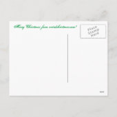 Kerstman slaat een stoute jongen Briefkaart (Achterkant)