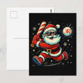 Kerstman slaat op de 6-7 Kerst-meme Briefkaart (Voorkant / Achterkant)