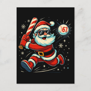 Kerstman slaat op de 6-7 Kerst-meme Briefkaart