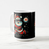 Kerstman slaat op de 6-7 Kerst-meme Koffiemok (Voorkant links)