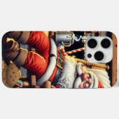 Kerstman slapen Kerstmis Case-Mate iPhone Case (Achterkant (horizontaal))