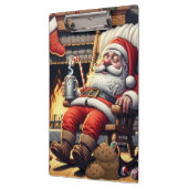 Kerstman slapen Kerstmis Klembord (Links)