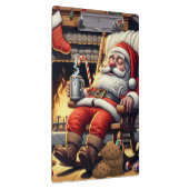 Kerstman slapen Kerstmis Klembord (Rechts)