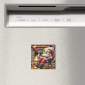 Kerstman slapen Kerstmis Magneet (Insitu (Vaatwasser))