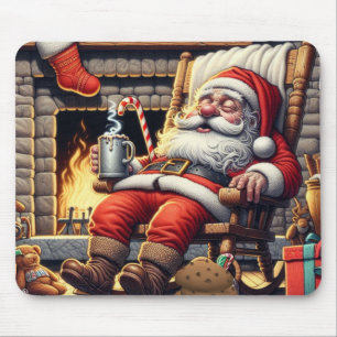 Kerstman slapen Kerstmis Muismat