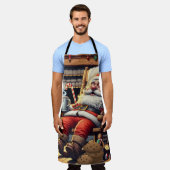 Kerstman slapen Kerstmis Schort (Gedragen)