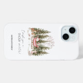 Kerstman, slee, cadeaus bos kerstmis Case-Mate iPhone case (Achterkant (horizontaal))