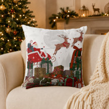 Kerstman slee en rendieren Kerstmis