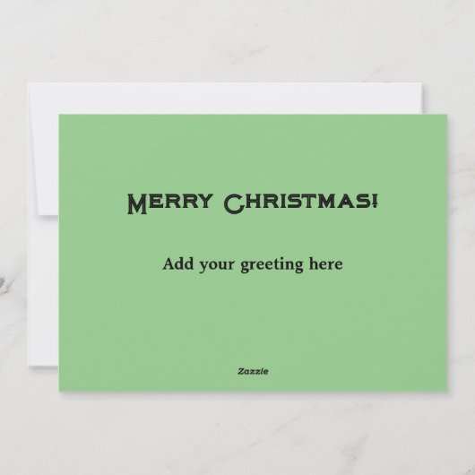 Kerstman slee Kerstmis Feestdagenkaart (Achterkant)