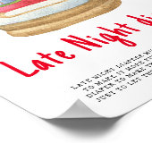 Kerstman slee - Late Night luiers Poster (Hoek)