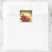 🎁Kerstman slee rendier kerst sticker plezier ✨ (Tas)