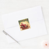 🎁Kerstman slee rendier kerst sticker plezier ✨ (Envelop)