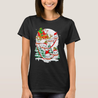 Kerstman slee rendier Perzische katten Kerstmis ka T-shirt