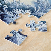 Kerstman, slee-rit en gezellige kerst legpuzzel (Zijkant)