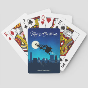 Kerstman slee slee Kerstmis Speelkaarten