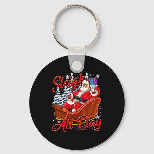 Kerstman slee slee toys zwart Afrikaans Amerikaans Sleutelhanger
