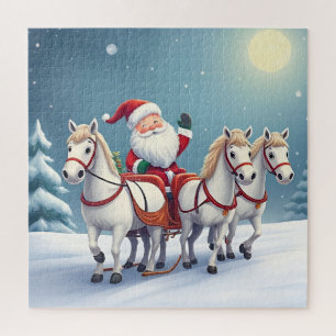 Kerstman Sleigh Puzzel Voor Kinderen en Familie Ke