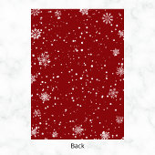 Kerstman Sleigh & Snowflakes Kerstfeest Kaart