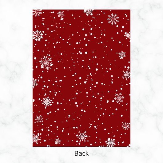 Kerstman Sleigh & Snowflakes Kerstfeest Kaart