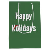 Kerstman Sloth in het regenwoud Medium Cadeauzakje (Achterkant)