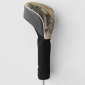 Kerstman Sneeuw Kerstboom Golfheadcover (Schuin)