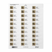 Kerstman Sneeuw Kerstboom Oud Etiket (Full Sheet)