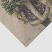 Kerstman Sneeuw Kerstboom Tissuepapier (Detail)