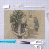 Kerstman Sneeuw Kerstboom Tissuepapier (Craft)