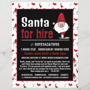 Kerstman & Sneeuwman, Kerstman Feestvierder Advert Flyer
