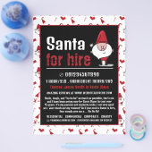 Kerstman & Sneeuwman, Kerstman Feestvierder Advert Flyer (Enkel)