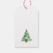 Kerstman Sneeuwman Kerstmis Cadeaulabel (Achterkant)