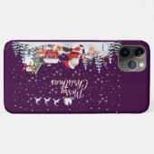 Kerstman, Sneeuwman Prettig Kerstfeest Vakantie Case-Mate iPhone Case (Achterkant (horizontaal))