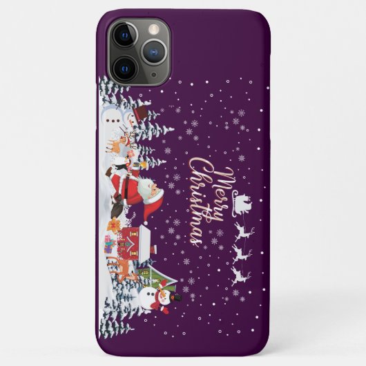 Kerstman, Sneeuwman Prettig Kerstfeest Vakantie Case-Mate iPhone Case (Achterkant)