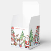 Kerstman Sneeuwman Rudolph Kat Bedankdoosjes (Geopend)