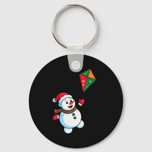 Kerstman Sneeuwman Vlieger Vliegen Kerstmis Kerstm Sleutelhanger