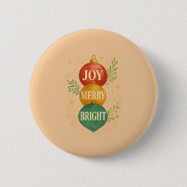 Kerstman & Sneeuwman Wintertafereel – Feestelijke  Ronde Button 5,7 Cm