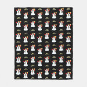Kerstman Sneeuwpop Fleece Deken (Voorkant)