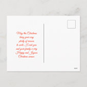 Kerstman Sneeuwpop Kerstkaart Feestdagenkaart (Achterkant)