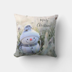 Kerstman Sneeuwpop Kerstmis Worp Kussen