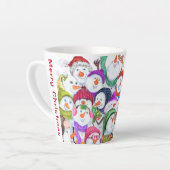 Kerstman Sneeuwpop Latte Mok (Linkerhoek)