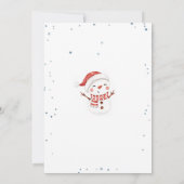 Kerstman Sneeuwpop Papa Grap Card Kaart (Achterkant)