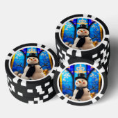 Kerstman Sneeuwpop Pokerfiches Poker Chips (Opstapeling)