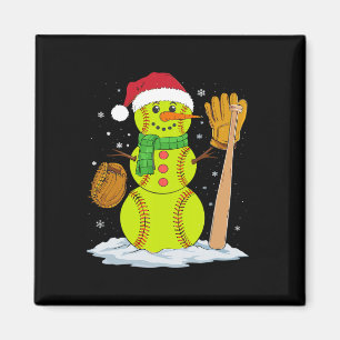 Kerstman Sneeuwpop Softbyll Pitcher Jongens Kinder Magneet